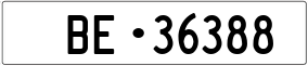 Trailer License Plate